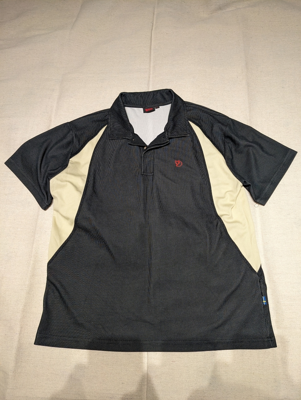 Vintage Fjallraven Mesh Panelled Polo mens L